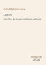 Laokoon von Gotthold Ephraim Lessing, über Grenzen der Malerei und Poesie. Unten rechts "ANTIQUM NOVUM".