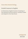 "Buchcover: Alonzo Reed, Brainerd Kellogg, 'Graded Lessons in English'. Beige Hintergrund mit schlichtem Text."