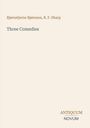 Text: "Bjørnstjerne Bjørnson, R. F. Sharp; Three Comedies; ANTIQUUM NOVUM." Schlichtes, minimalistisches Cover auf hellem Hintergrund.