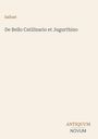 Titel: "De Bello Catilinario et Jugurthino" von Sallust. Unten rechts: "ANTIQUM NOVUM." Beigefarbener Hintergrund.