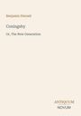Text: "Benjamin Disraeli, Coningsby, Or, The New Generation, ANTIQUUM NOVUM." Schlichtes, minimalistisches Design.