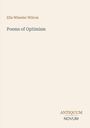 "Poems of Optimism" von Ella Wheeler Wilcox in schlichter, eleganter Schrift, unten "ANTIQUM NOVUM".