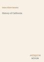 Oben: "Helen Elliott Bandini". Mitte: "History of California". Unten: Logo mit "ANTIQUM NOVUM". Heller Hintergrund.