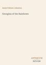 Der Text lautet: "Annie Fellows Johnston, Georgina of the Rainbows, ANTIQUUM NOVUM". Hintergrund ist hellbeige.