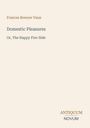 Frances Bowyer Vaux, Domestic Pleasures Or, The Happy Fire-Side. Unten: Logo "ANTIQUM NOVUM". Beige Hintergrund.