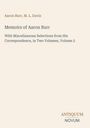 Titel: "Memoirs of Aaron Burr". Auswahl aus Korrespondenz in zwei Bänden, Band 2. Name: Aaron Burr, M. L. Davis. Unten: "ANTIQUE / NOVUM".