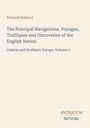 Titel: "The Principal Navigations, Voyages, Traffiques and Discoveries of the English Nation". Autor: Richard Hakluyt.