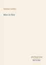 Andreas Latzko, Men in War. Unten rechts: ANTIQUUM NOVUM. Einfache, beige Hintergrundfarbe, minimalistisch.