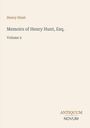 Henry Hunt, Memoirs of Henry Hunt, Esq., Volume 2. Antiquum Novum Logo. Beiger Hintergrund, schlichte Gestaltung.