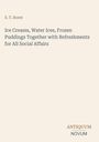 Titel: "Ice Creams, Water Ices, Frozen Puddings Together with Refreshments for All Social Affairs" von S. T. Rorer. Unten: "ANTIQUM NOVUM". Beiger Hintergrund.