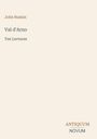 "Val d'Arno," "Ten Lectures," oben "John Ruskin", unten "ANTIQUM NOVUM." Schlichte, minimalistische Gestaltung.
