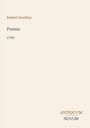 Text: "Robert Southey, Poems, 1799, ANTIQUUM NOVUM." Beige Hintergrund, schlichte Gestaltung.