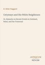 Text: "H. Rider Haggard. Cetywayo and His White Neighbours. Remarks on Recent Events in Zululand, Natal, and the Transvaal." Unten: "ANTIQUM NOVUM". Einfache Gestaltung auf beigem Hintergrund.