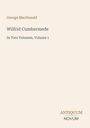 Oben: "George MacDonald". Mittig: "Wilfrid Cumbermede". Unten: "ANTIQUEUM NOVUM". Helles, minimalistisches Design.