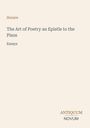 Titel: "Horace: The Art of Poetry an Epistle to the Pisos, Essays". Unten rechts: Logo mit "ANTIKUM NOVUM". Beiger Hintergrund.