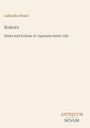 "Lafcadio Hearn. Kokoro. Hints and Echoes of Japanese Inner Life. ANTIQUUM NOVUM." Minimalistisches Buchcover.