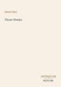 Text: Elinor Glyn, Three Weeks, ANTIQUUM NOVUM. Ein minimalistisches Cover mit hellem Hintergrund.