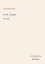 "Theodor Storm: In St. Jürgen, Novelle. ANTIQUUM NOVUM." Beige Hintergrund, minimalistische Gestaltung.