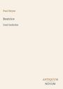 Text: Paul Heyse - Beatrice und Gedichte. Antiquum Novum. Beige Hintergrund, minimalistisch.