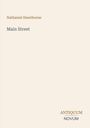 Text: "Nathaniel Hawthorne, Main Street, ANTIQUUM NOVUM". Das Layout ist schlicht mit eleganter Typografie.