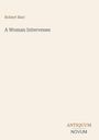 Text: "Robert Barr", "A Woman Intervenes", "ANTIQUM NOVUM". Schlichtes Cover mit beiger Hintergrundfarbe.