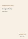 Edward Howard Marsh, Georgian Poetry, 1916-1917. Unten rechts: Antiquum Novum. Schlichtes Design auf hellem Hintergrund.