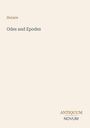 Text oben: "Horace". Mittig: "Odes and Epodes". Unten: "ANTIQUM NOVUM". Beigefarbener Hintergrund.