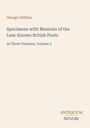 Titel: "Specimens with Memoirs of the Less-Known British Poets, Volume 3". Autor: George Gilfillan. Unten: Antiquum Novum.