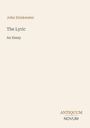 „John Drinkwater”, „The Lyric”, „An Essay”, „ANTIQUM”, „NOVUM”. Schlichte, cremefarbene Buchcovergestaltung.