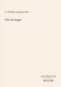 Text: "E. Phillips Oppenheim", "The Avenger", "ANTIQUM NOVUM". Schlichte Gestaltung auf hellem Hintergrund.