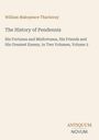 Oberer Text: "William Makepeace Thackeray". Mittig: Titel "The History of Pendennis". Unten rechts steht "ANTIQUM / NOVUM".