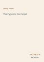 Henry James, "The Figure in the Carpet", ANTIQUUM NOVUM Logo, minimalistisches Design auf beigem Hintergrund.