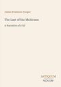 „James Fenimore Cooper, The Last of the Mohicans: A Narrative of 1757“. Unten rechts: „ANTIQUM NOVUM“. Helles Layout.