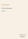 Text: "Gustave Aimard, The frontiersmen, A Novel, ANTIQUUM NOVUM". Schlichtes, minimalistisches Design mit beigem Hintergrund.