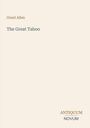 "Grant Allen, The Great Taboo" in der Mitte, unten rechts "ANTIQUM NOVUM." Schlichtes, minimalistisches Design.