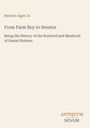 Buchtitel: "From Farm Boy to Senator" von Horatio Alger Jr.; Thema: Daniel Websters Werdegang. Dezenter Hintergrund.