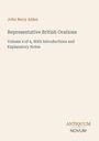 Oben steht "John Berry Alden". Titel: "Representative British Orations". Logo unten rechts: "ANTIQUM NOVUM".