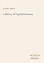 Text: "Edward Albert. A History of English Literature. ANTIQUUM NOVUM." Cover mit schlichtem Design in Beige.