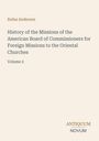 Titel: “History of the Missions...” von Rufus Anderson, Volume 2. Unten steht "ANTIQUM NOVUM". Heller Hintergrund, einfacher Stil.