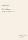 Text: "James Armour", "The Diggings", "The Bush and Melbourne", "ANTIQUM NOVUM". Schlichtes Design auf beigem Hintergrund.
