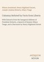Buchtitel und Autoren oben: "Wilson Armistead, Henry Highland Garnet, Joseph Jenkins Roberts, Hilary Teage". Unten: "ANTIQUM NOVUM".