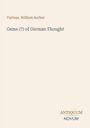 "Various, William Archer", "Gems (?) of German Thought", "ANTIQUM NOVUM" unten. Beige Hintergrund, Text in zwei Farben.