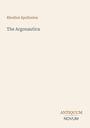 "Rhodius Apollonius," "The Argonautica," "ANTIQUM NOVUM." Schlichtes Design auf hellem Hintergrund.