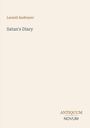Text: "Leonid Andreyev, Satan's Diary, ANTIQUUM NOVUM". Ein minimalistisches Design mit hellem Hintergrund.