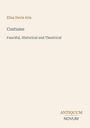 Ein schlichtes Cover mit Text: "Eliza Davis Aria", "Costume", "Fanciful, Historical and Theatrical", "ANTIQUM NOVUM".