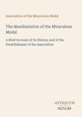 Association of the Miraculous Medal, "The Manifestation of the Miraculous Medal", minimalist Gestaltung, helles Design.