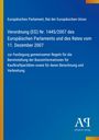 Verordnung (EG) Nr. 1445/2007, gemeine Regeln für Kaufkraftparitäten. Oben EU Parlament, unten ein weiß-blaues Logo.