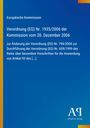 Europäische Kommission: Verordnung (EG) Nr. 1935/2006, 20. Dez 2006. Blauer Hintergrund, gelber Streifen links.