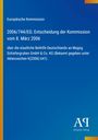 Text über eine EU-Entscheidung zu staatlicher Beihilfe. Logo unten rechts. Hintergrund blau mit gelbem Rand links.