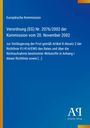 Text: "Europäische Kommission; Verordnung (EG) Nr. 2076/2002 vom 20. November 2002 zur Verlängerung der Frist [...]". 

Blau mit gelbem Streifen links, Logo unten rechts.